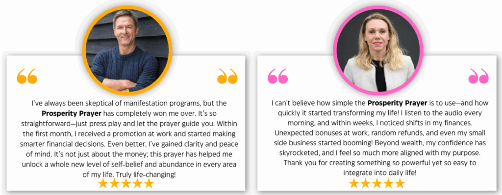 Prosperity Prayer Customers Reviews